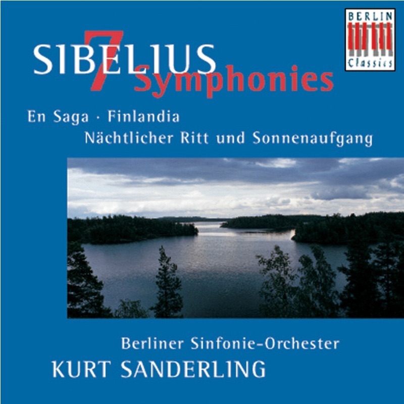 Sibelius: Symphonies nos. 1-7, En Saga, Finlandia & Night Ride and Sunrise by Berlin Symphony Orchestra & Kurt Sanderling album cover