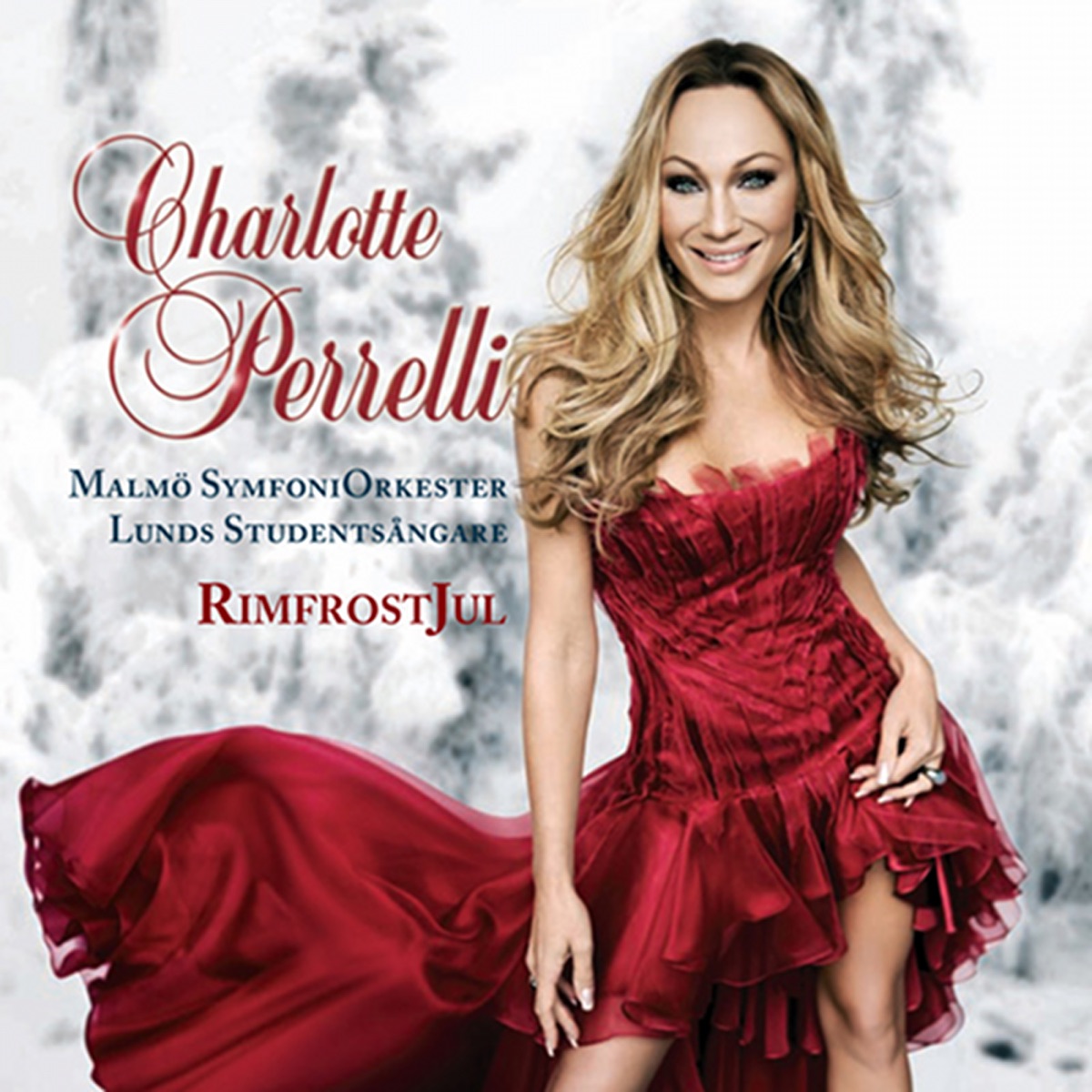 RimfrostJul by Mats Rondin, Nils Landgren, Charlotte Perrelli, Malmö Symphony Orchestra, Ulf Wakenius, Lunds Studentsångare & Jacob Karlzon album cover
