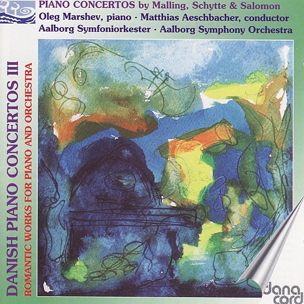 Danish Piano Concertos, Vol. 3 - Romantic Works for Piano and Orchestra by Matthias Aeschbacher, Oleg Marshev & Aalborg Symphony Orchestra album cover
