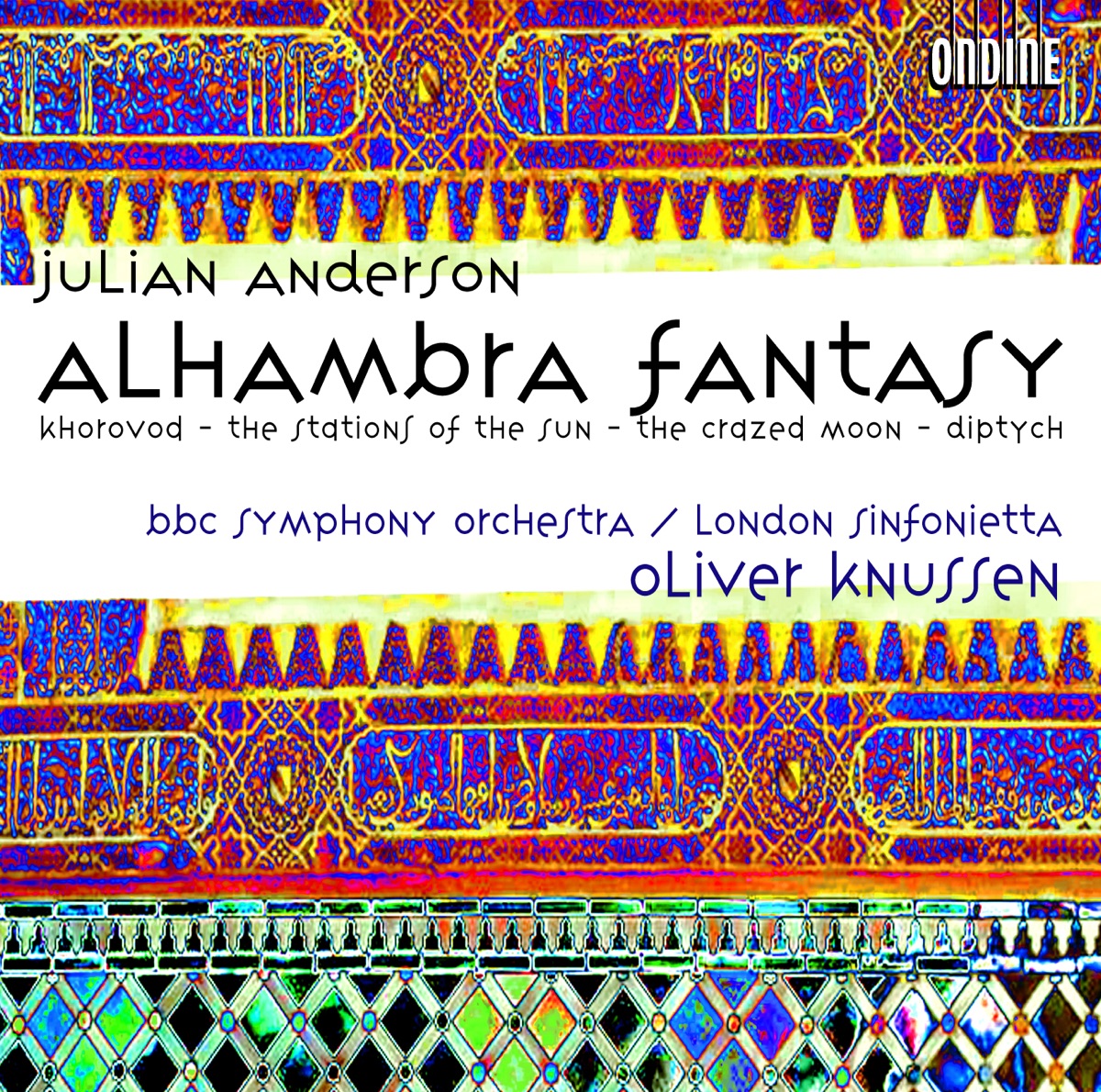 Anderson, J: Alhambra Fantasy, Khorovod, The Stations of the Sun by Oliver Knussen, London Sinfonietta & BBC Symphony Orchestra album cover