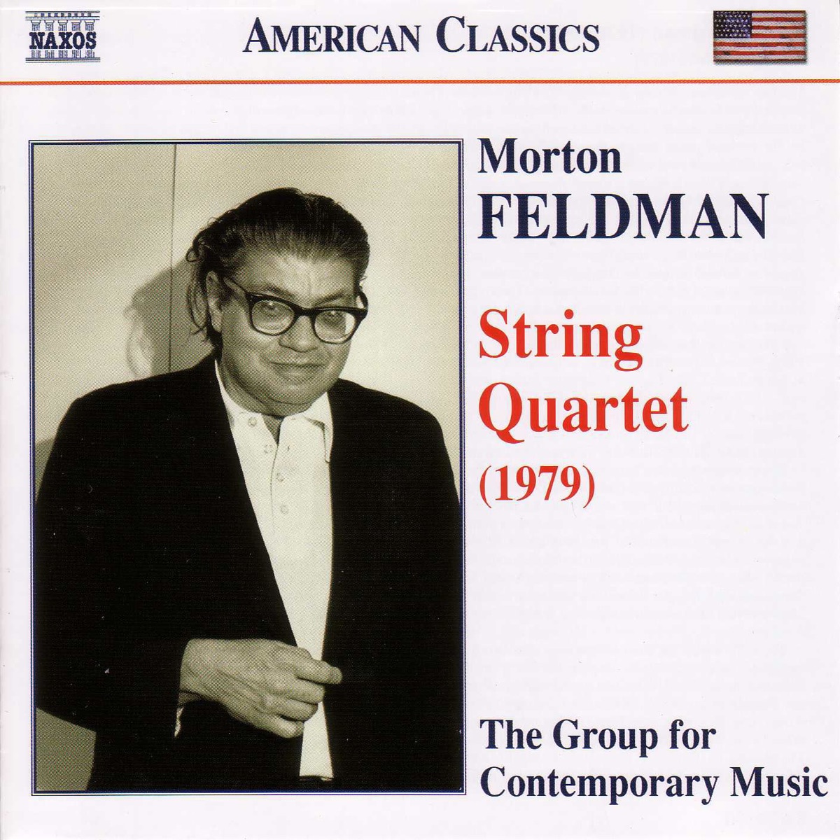 Feldman: String Quartet by The Group for Contemporary Music album cover