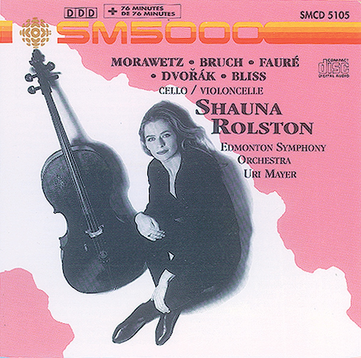 Bliss: Cello Concerto - Morawetz: Memorial to Martin Luther King - Bruch: Kol Nidrei by Shauna Rolston, Uri Mayer & The Edmonton Symphony Orchestra album cover