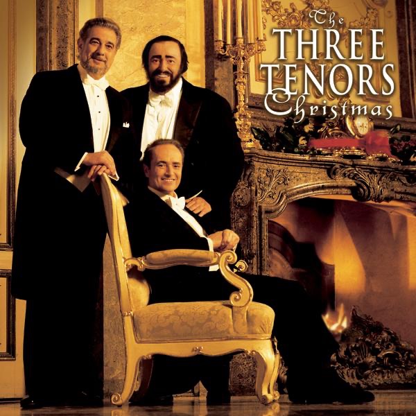 The Three Tenors Christmas by José Carreras, Luciano Pavarotti, Plácido Domingo, Steven Mercurio, The Three Tenors & Vienna Symphony album cover