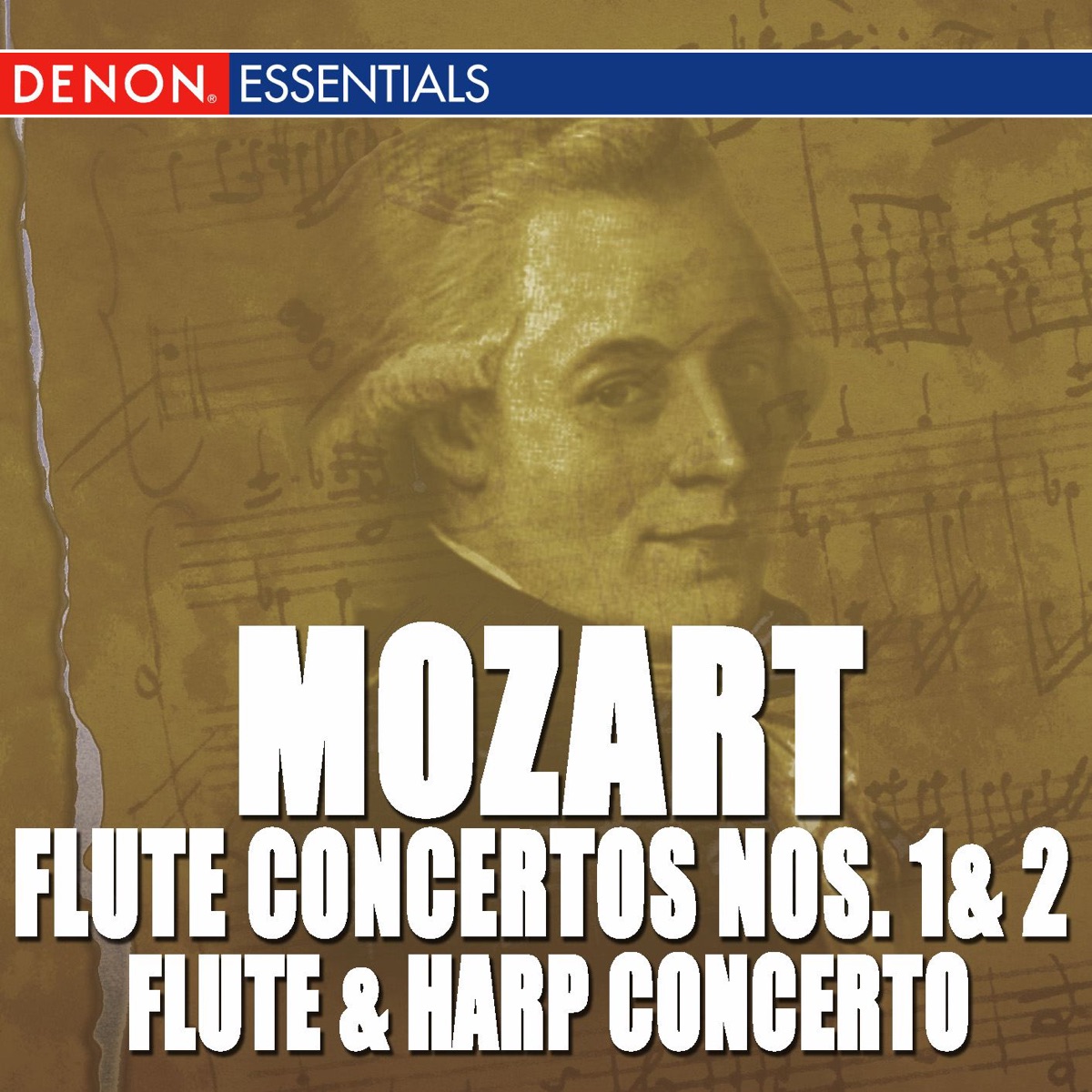 Mozart: Flute & Harp Concerto - Flute Concertos Nos. 1, 2 by The Symphony Orchestra of the Moscow Philharmonic Society, Salzburg Soloists & Mozart Festival Orchestra album cover
