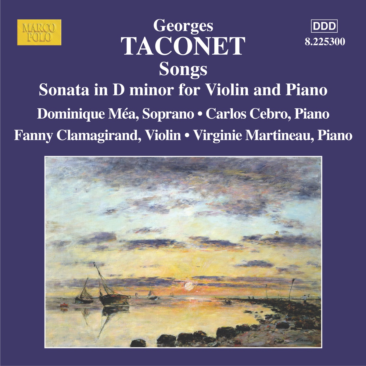 Taconet: Fourteen Songs & Violin Sonata In D Minor by Carlos Cebro, Dominique Mea, Fanny Clamagirand & Virginie Martineau album cover