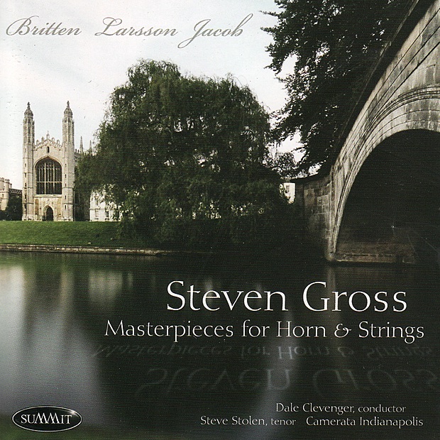 Masterpieces for Horn & Strings by Camerata Indianapolis, Dale Clevenger, Steven Gross & Steven Stolen album cover