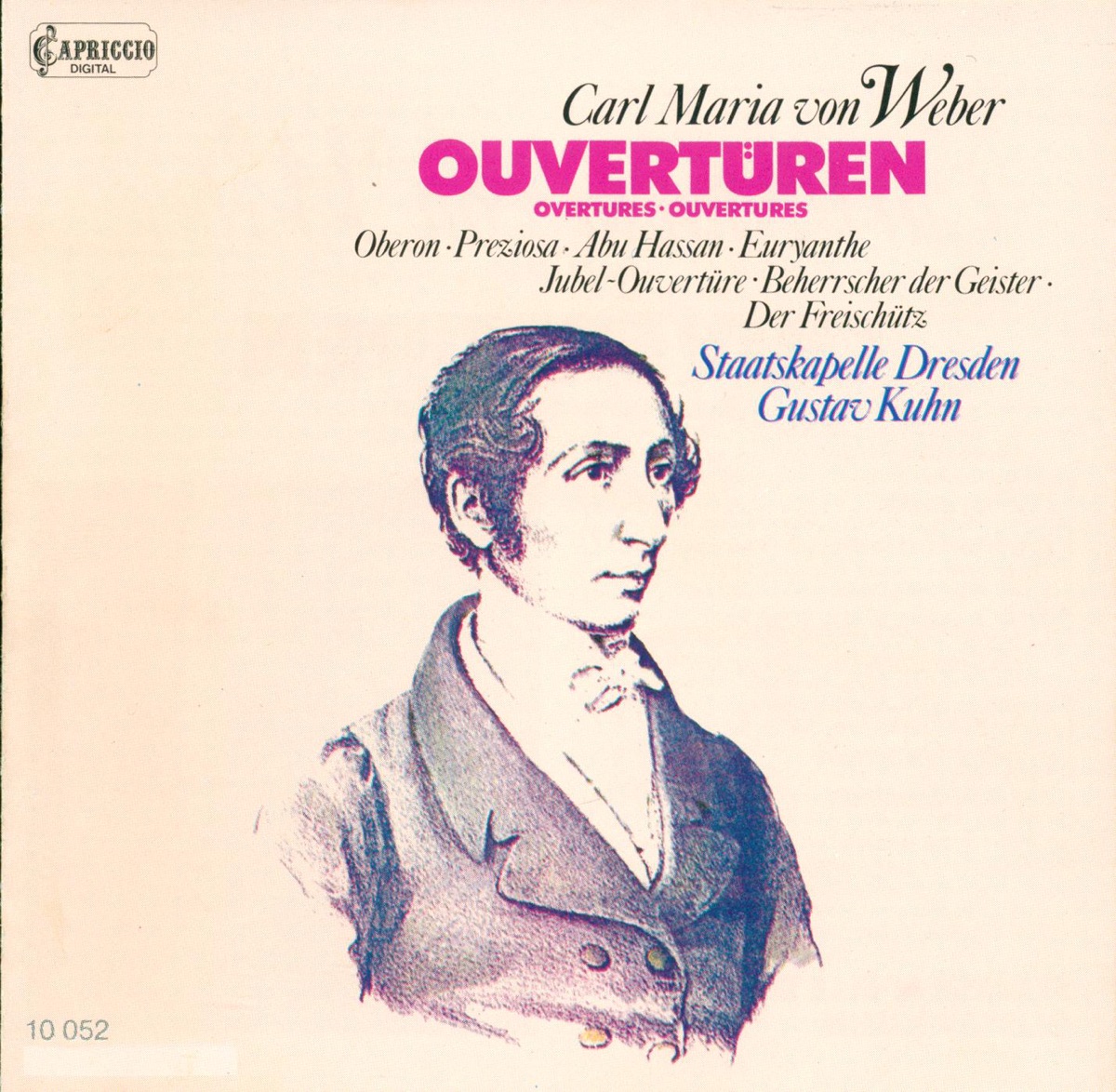 von Weber, C.M.: Overtures by Gustav Kuhn & Staatskapelle Dresden album cover
