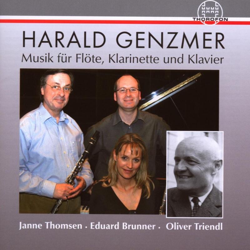 Genzmer: Musik Fur Flote, Klarinette Und Klavier by Janne Thomsen, Eduard Brunner & Oliver Triendl album cover