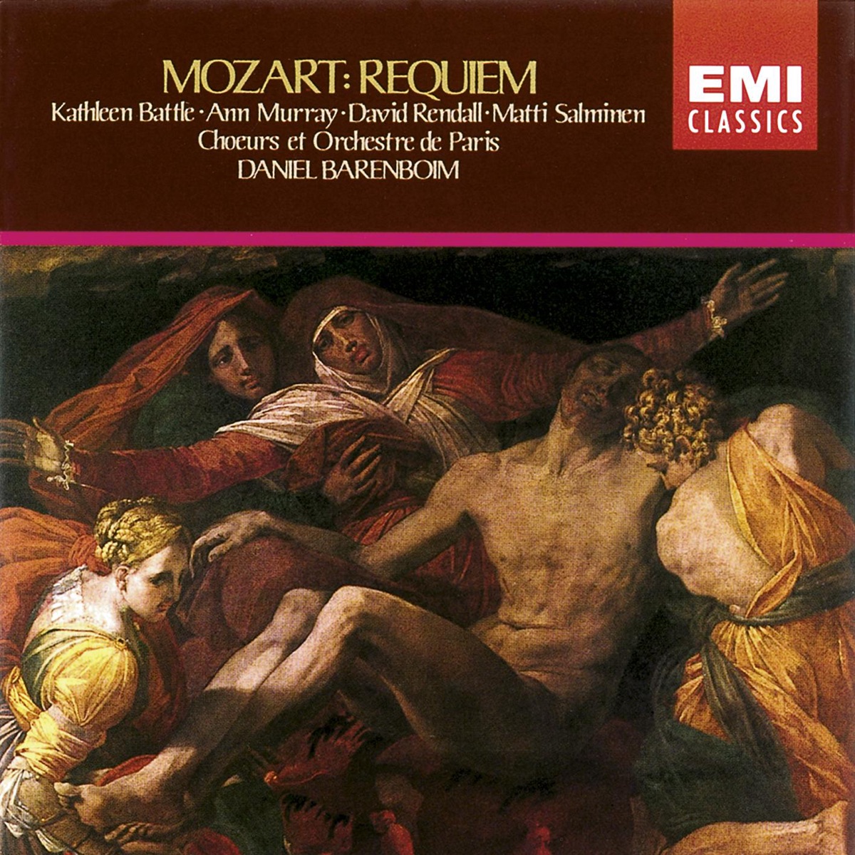Mozart: Requiem by Daniel Barenboim, Kathleen Battle, Choeur de l'Orchestre de Paris, Ann Murray, Orchestre De Paris, David Rendall & Matti Salminen album cover