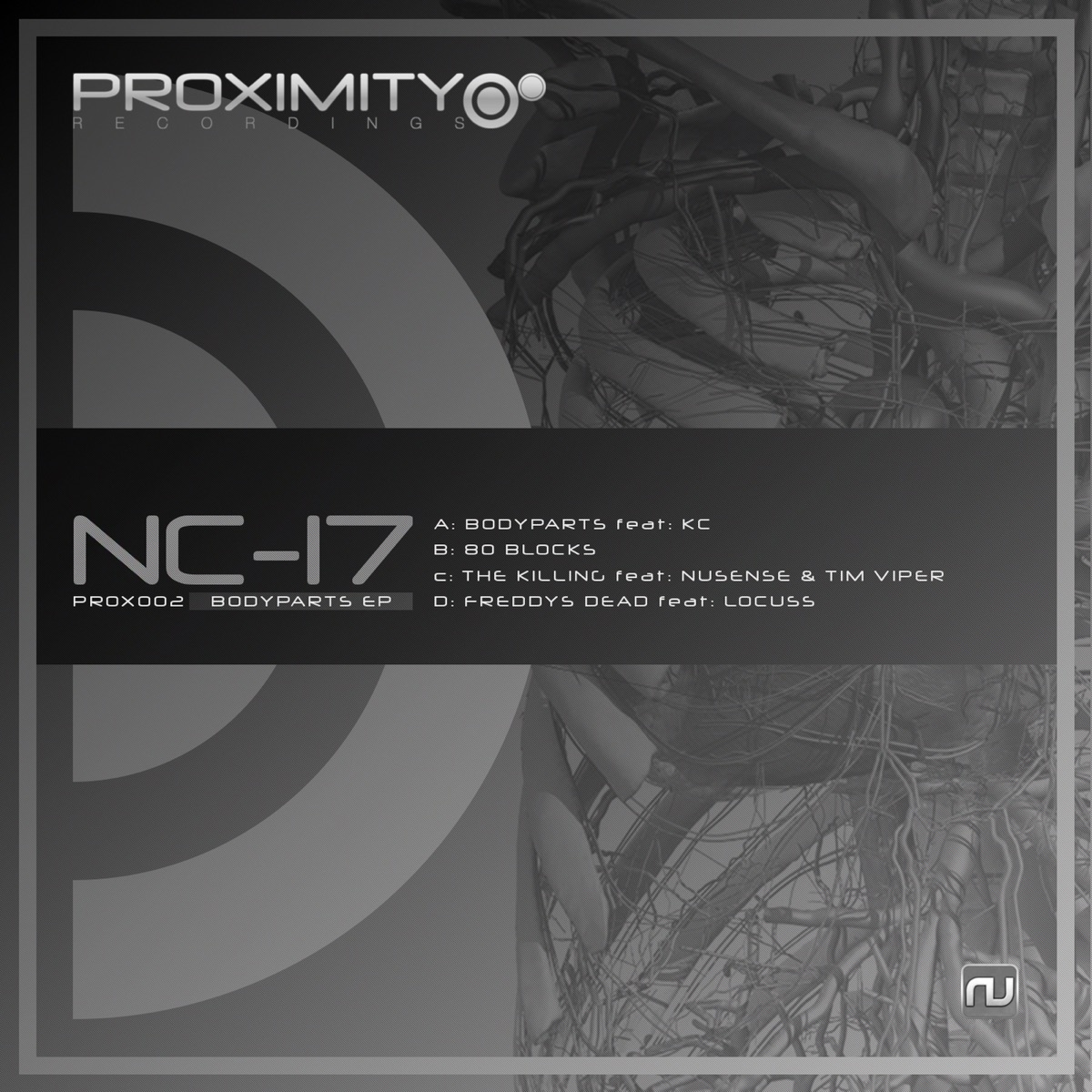 Bodyparts EP by NC-17 album cover