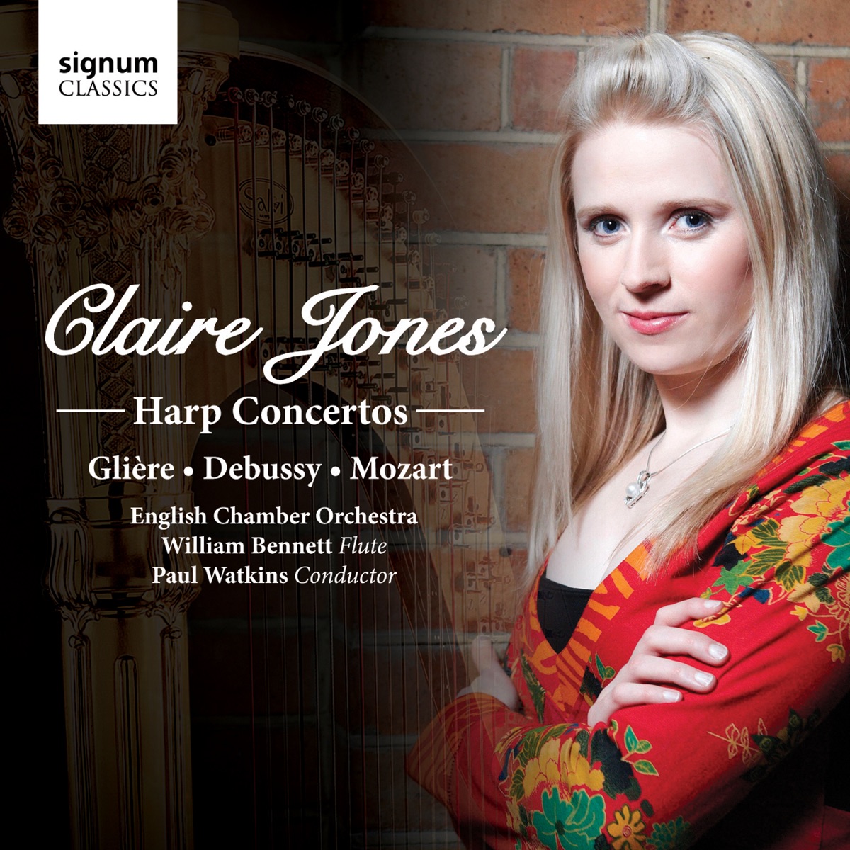 Harp Concertos by Claire Jones, William Bennett, English Chamber Orchestra & Paul Watkins album cover