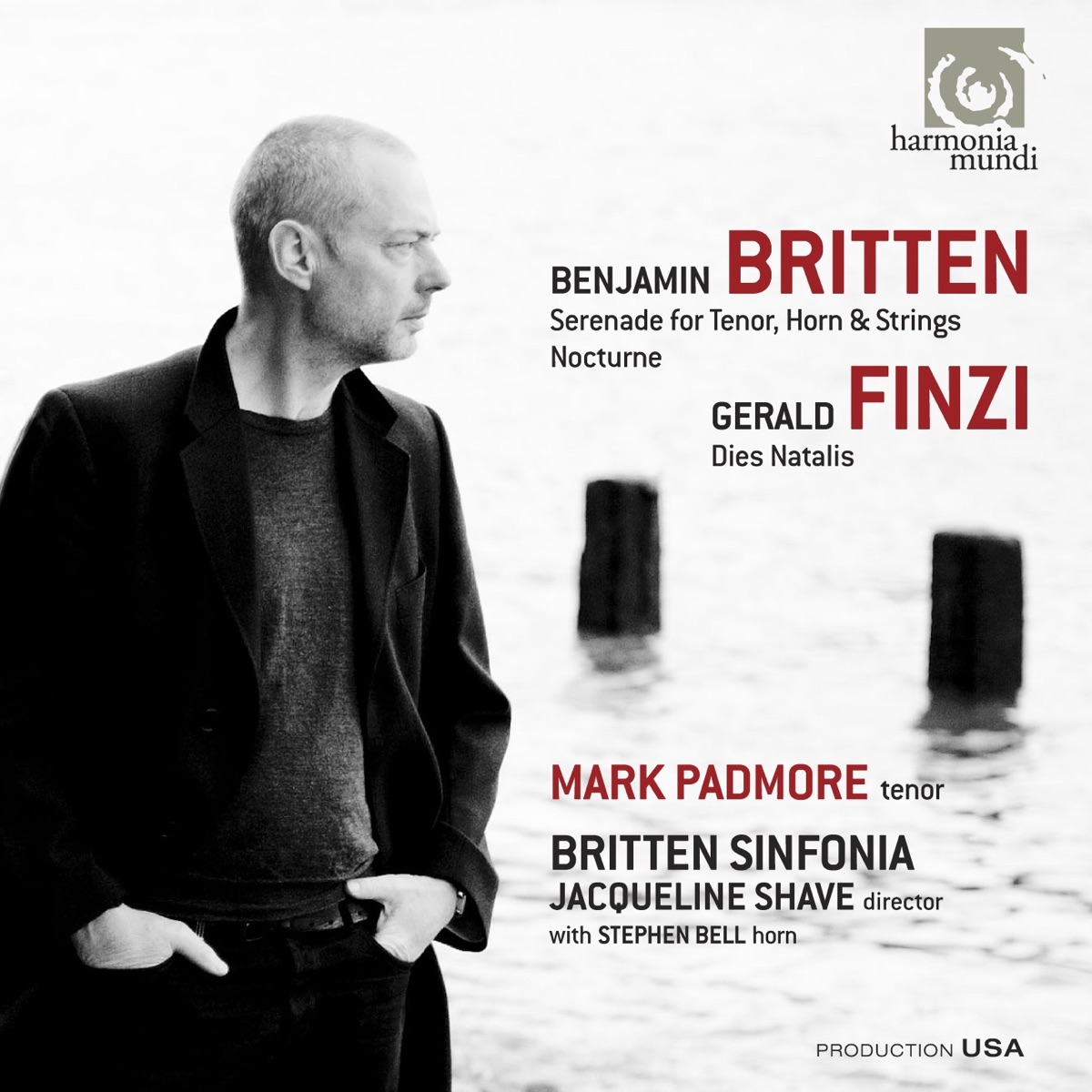 Britten: Serenade for Tenor, Horn & Strings; Nocturne - Finzi: Dies Natalis by Mark Padmore & Britten Sinfonia album cover