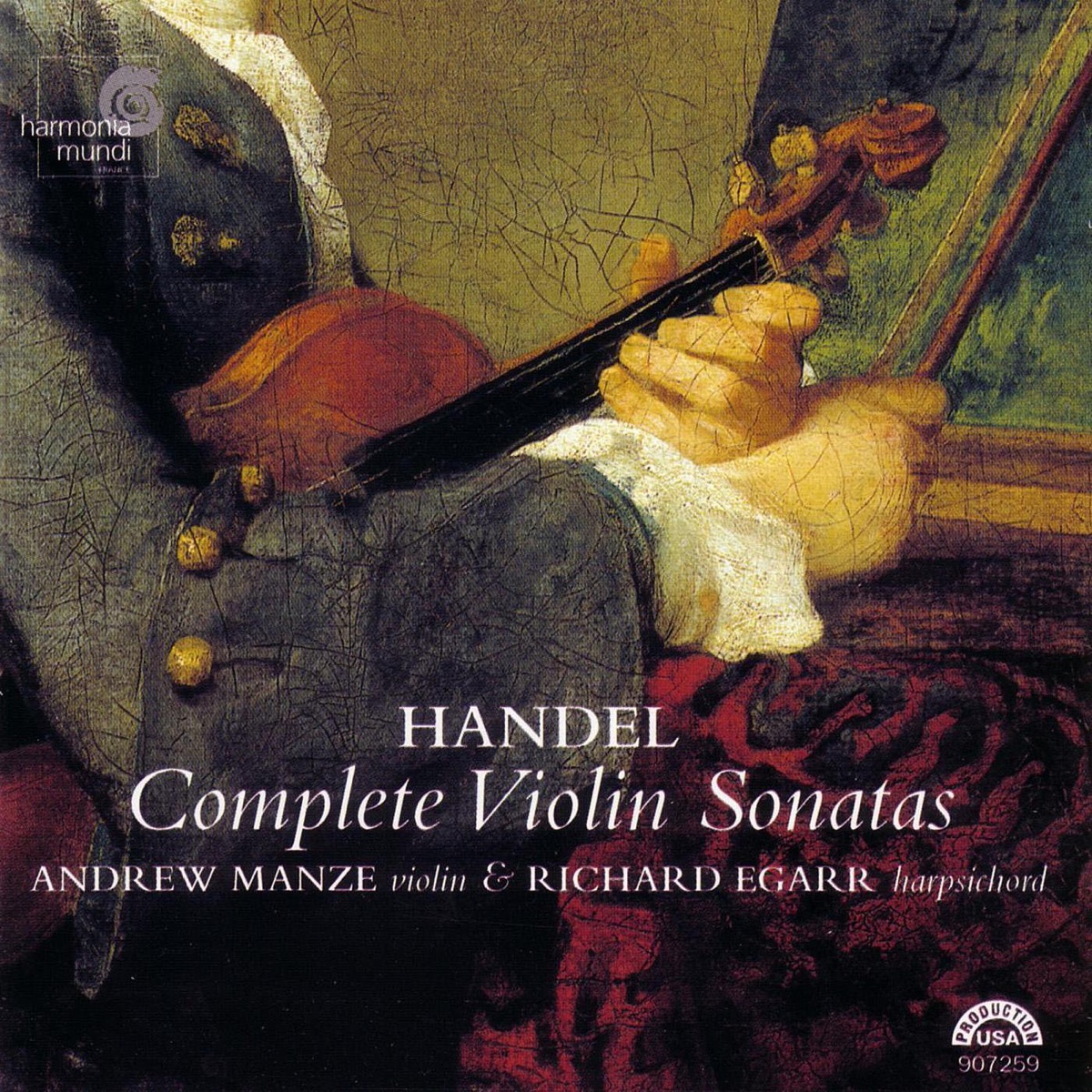 Handel: Complete Violin Sonatas by Andrew Manze & Richard Egarr album cover