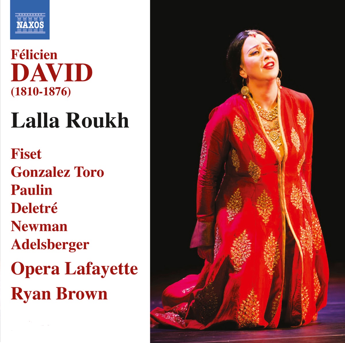 David: Lalla Roukh by Ryan Brown & Opera Lafayette Orchestra album cover