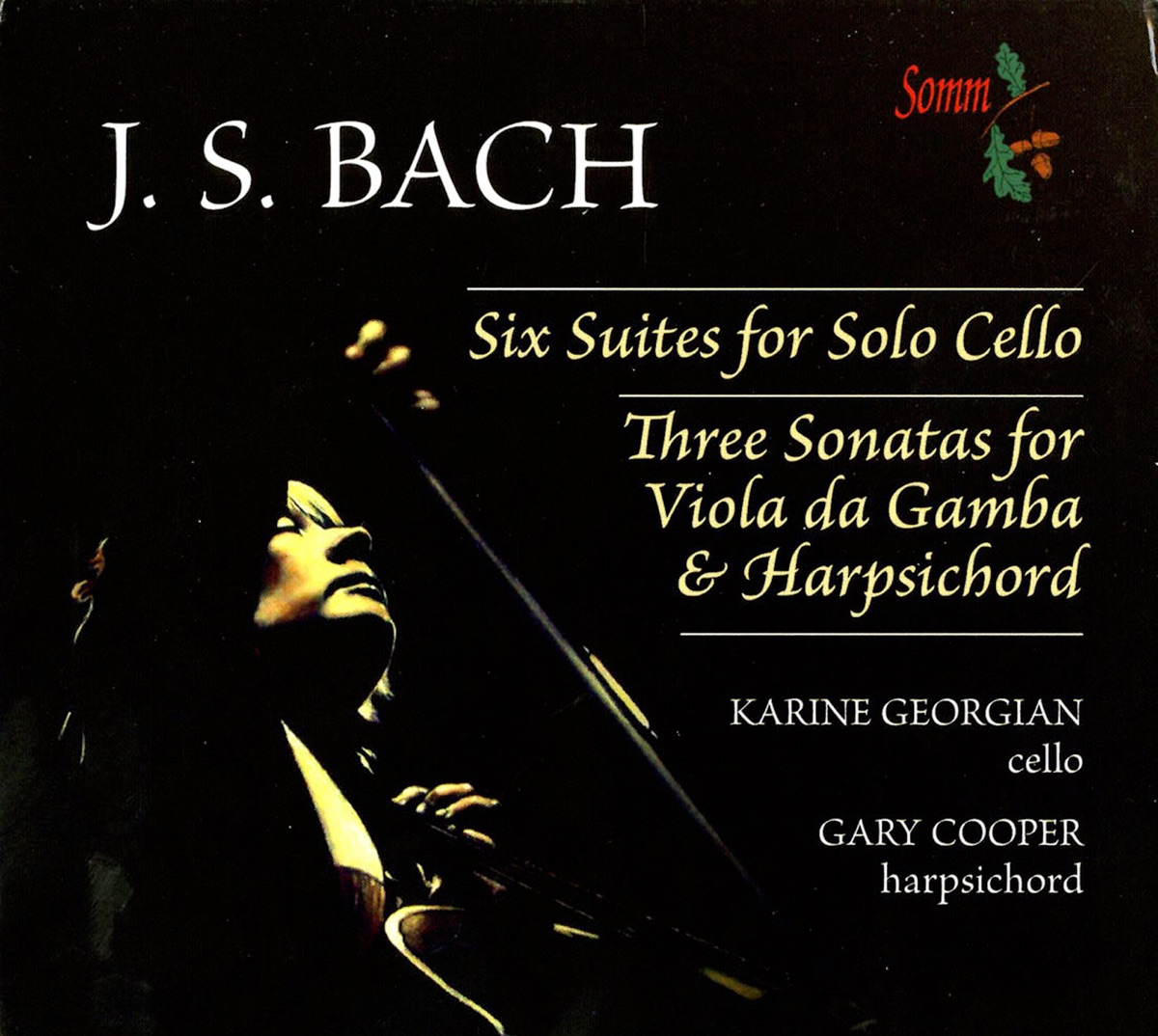 Bach: Cello Suites Nos. 1-6 & Viola da Gamba Sonatas (Arr. for Cello & Harpsichord) by Karine Georgian album cover