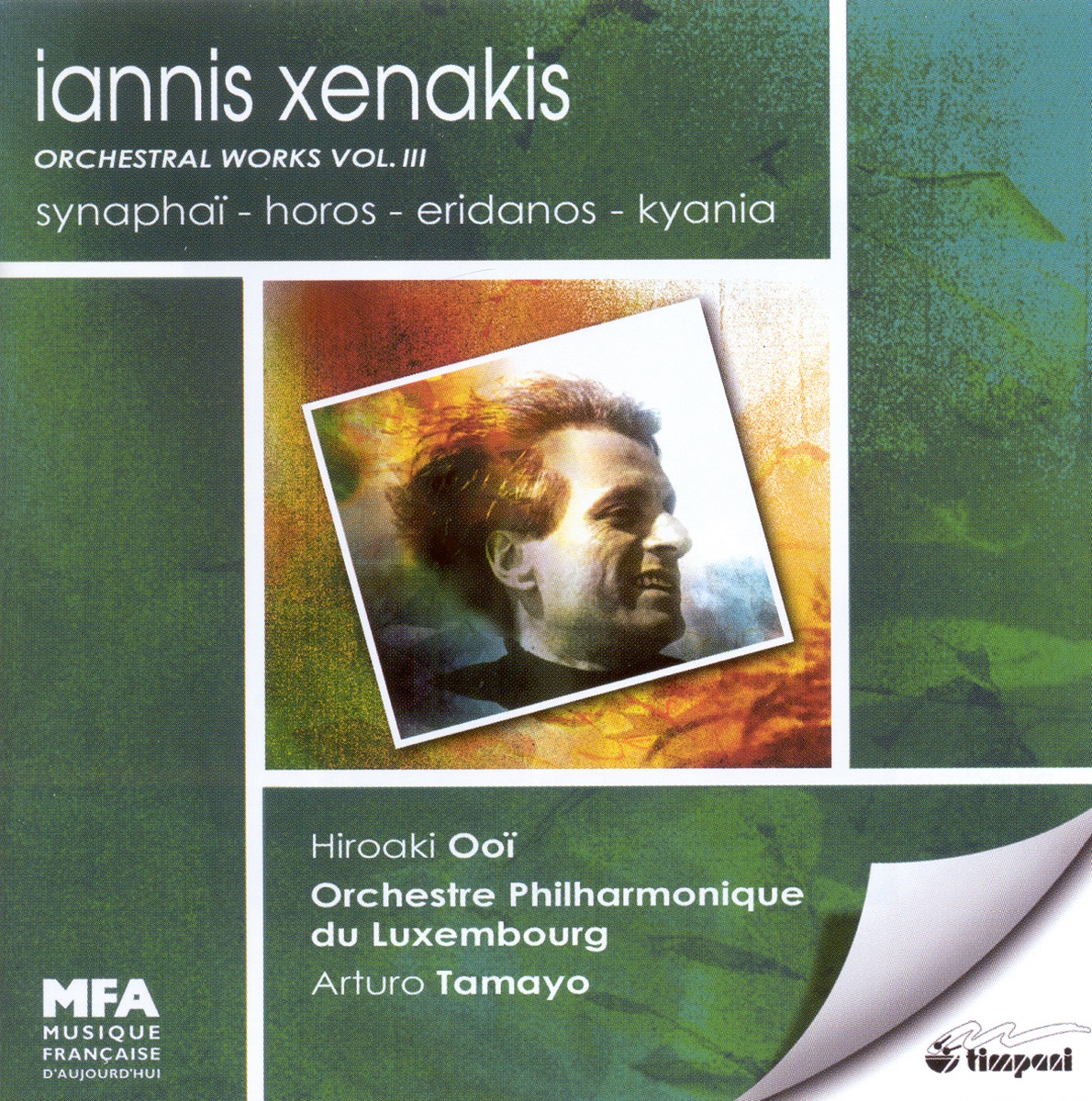 Xenakis, I.: Orchestral Works, Vol. 3 - Synaphai - Horos - Eridanos - Kyania by Arturo Tamayo, Luxembourg Philharmonic Orchestra & Hiroaki Ooi album cover