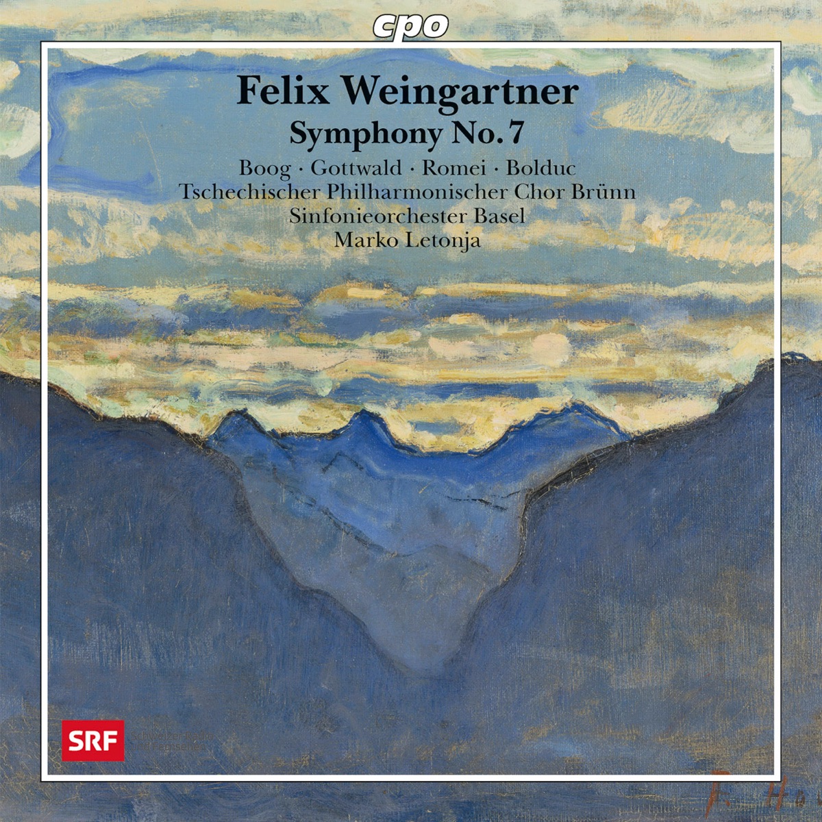 Weingartner: Symphony No. 7 by Basel Symphony Orchestra, Marko Letonja & Czech Philharmonic Choir of Brno album cover