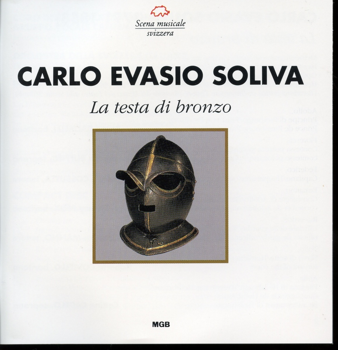 Soliva: La testa di bronzo by Orchestra della Svizzera Italiana, Angelo Campori, Coro della Radio Svizzera, Gruppo Vocale Cantemus, Alessandra Ruffini, Enrico Cossutta & Roberto Coviello album cover