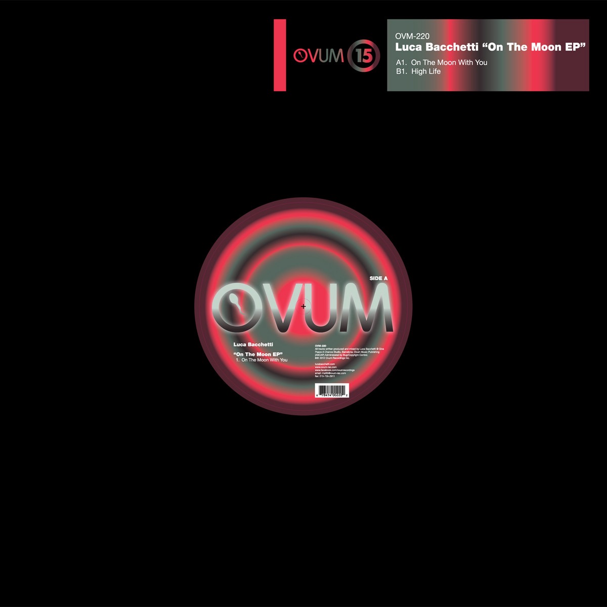 On the Moon EP by Luca Bacchetti album cover