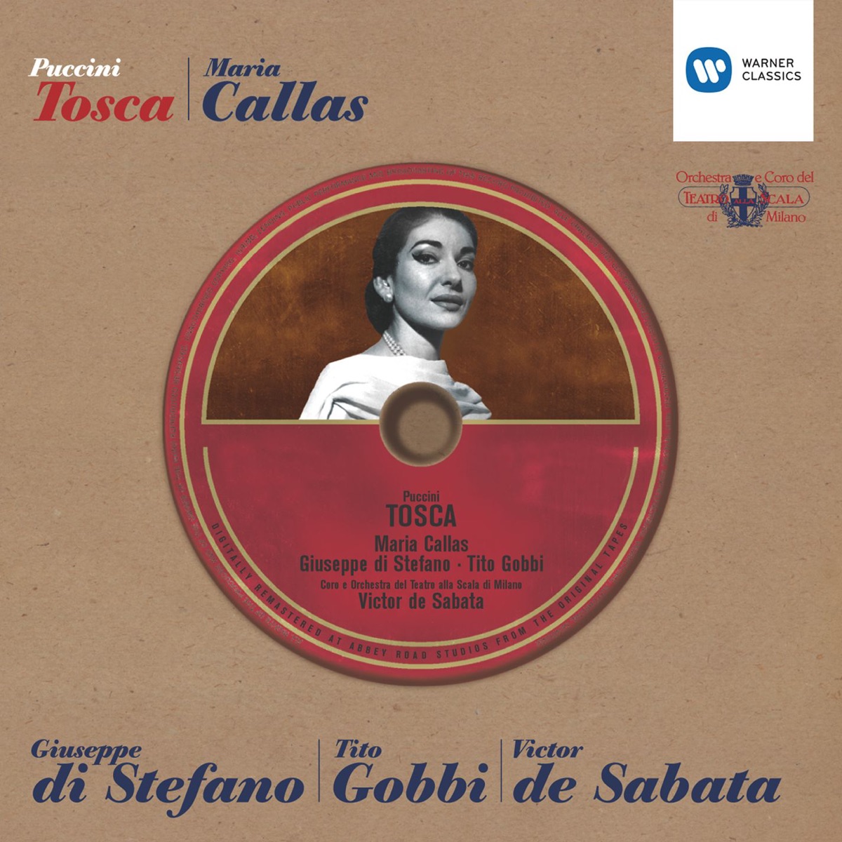 Puccini: Tosca by Maria Callas, Giuseppe di Stefano, Teatro Alla Scala Orchestra & Victor de Sabata album cover