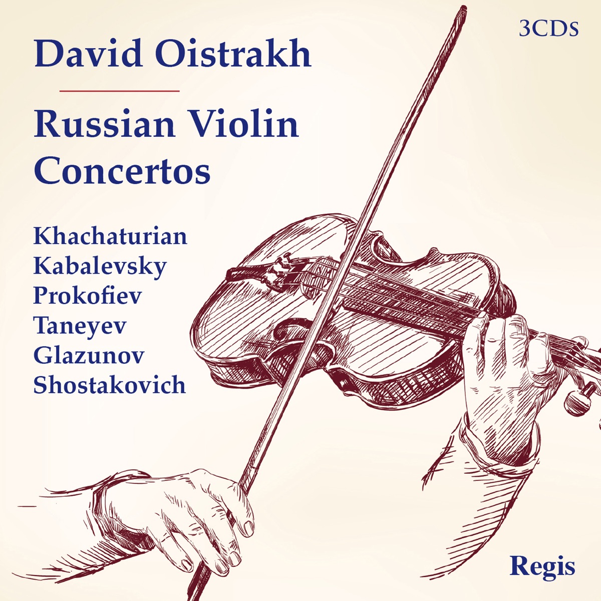 Russian Violin Concertos by Aram Khachaturian, David Oistrakh & Philharmonia Orchestra album cover