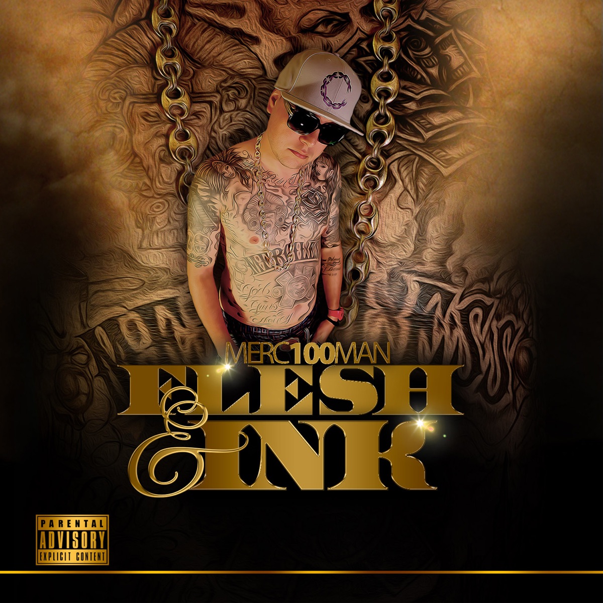 Flesh & Ink (Remastered) by Merc100Man album cover