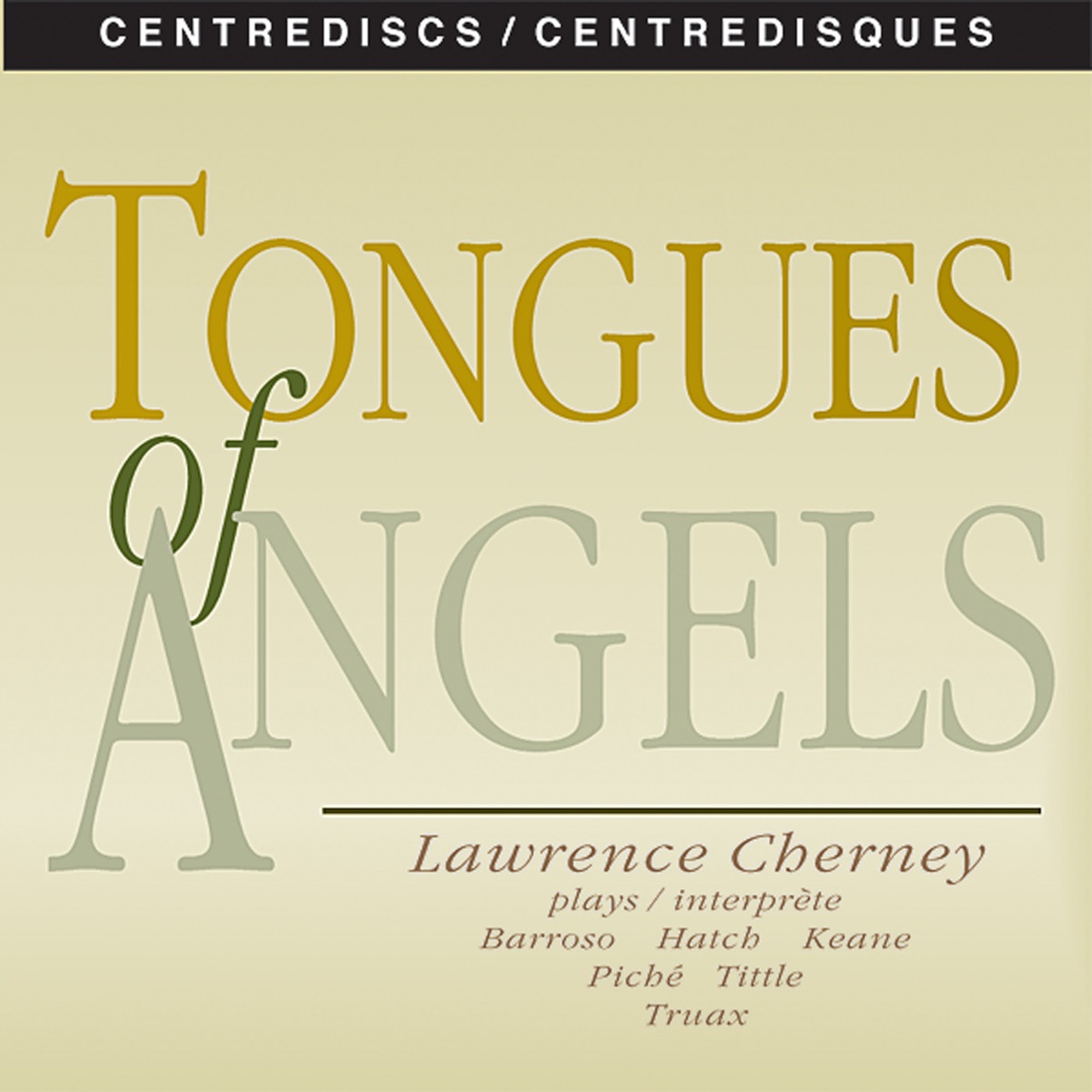 Cherney, Lawrence: Tongues of Angels by Lawrence Cherney & Sergio Barroso album cover