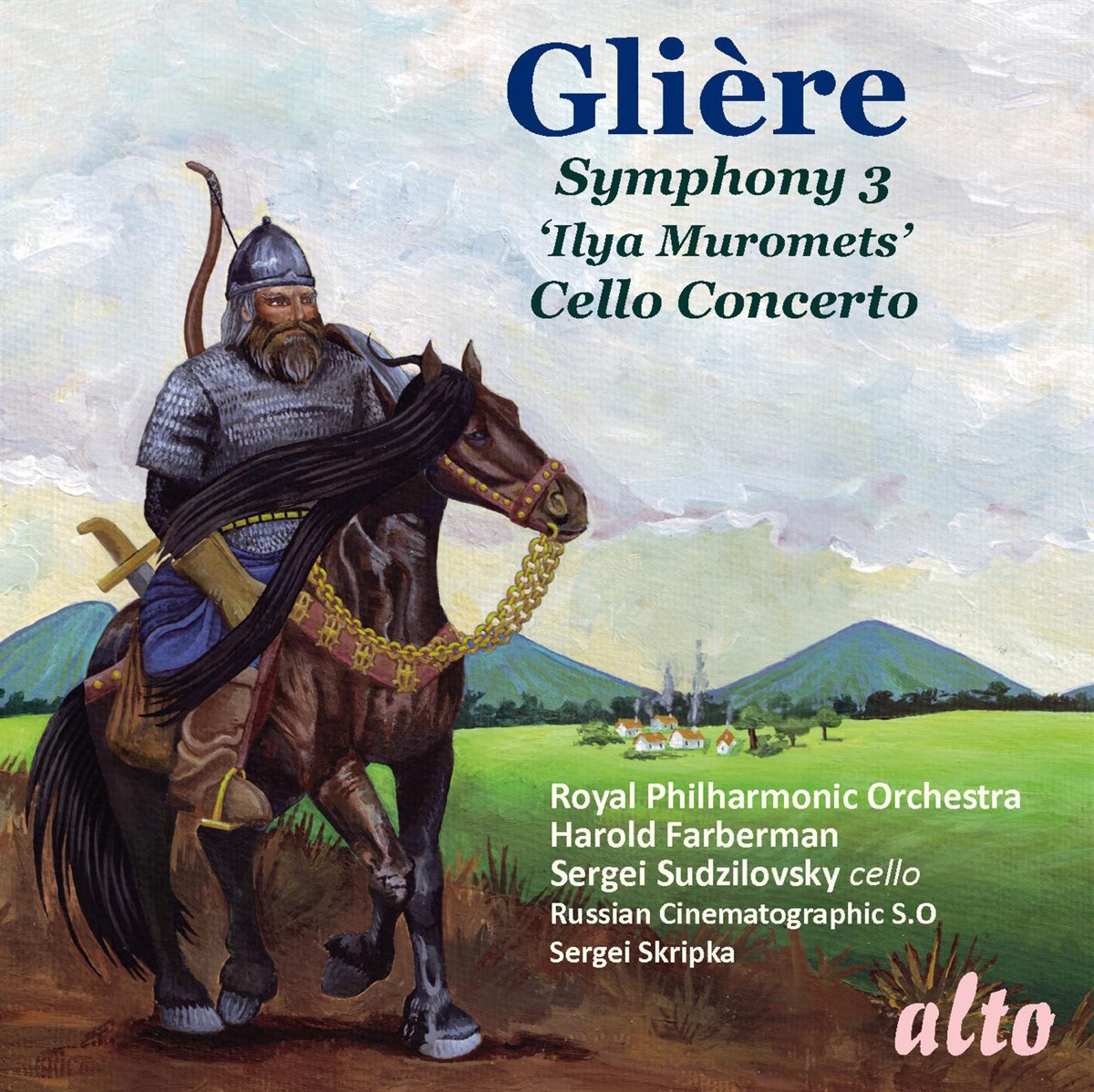 GLIERE: Symphony No. 3 ('Ilya Muromets'); Cello Concerto by Royal Philharmonic Orchestra & Harold Farberman album cover