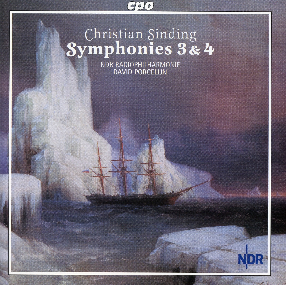 Sinding: Symphonies 3 & 4 by North German Radio Orchestra & David Porcelijn album cover