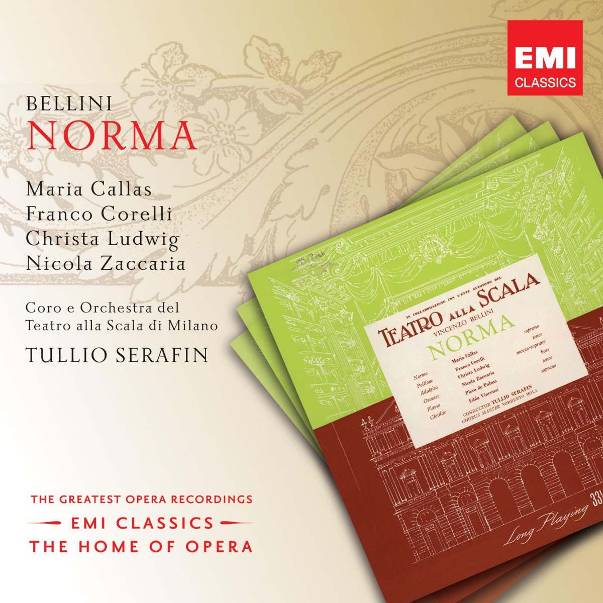 Bellini: Norma by Tullio Serafin, Teatro Alla Scala Orchestra & Maria Callas album cover