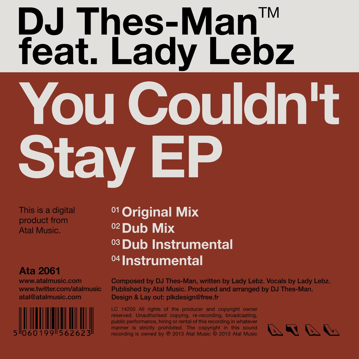 You Couldn't Stay EP (Atal Music South Africa) [feat. Lady Lebz] - EP by Dj Thes-Man album cover