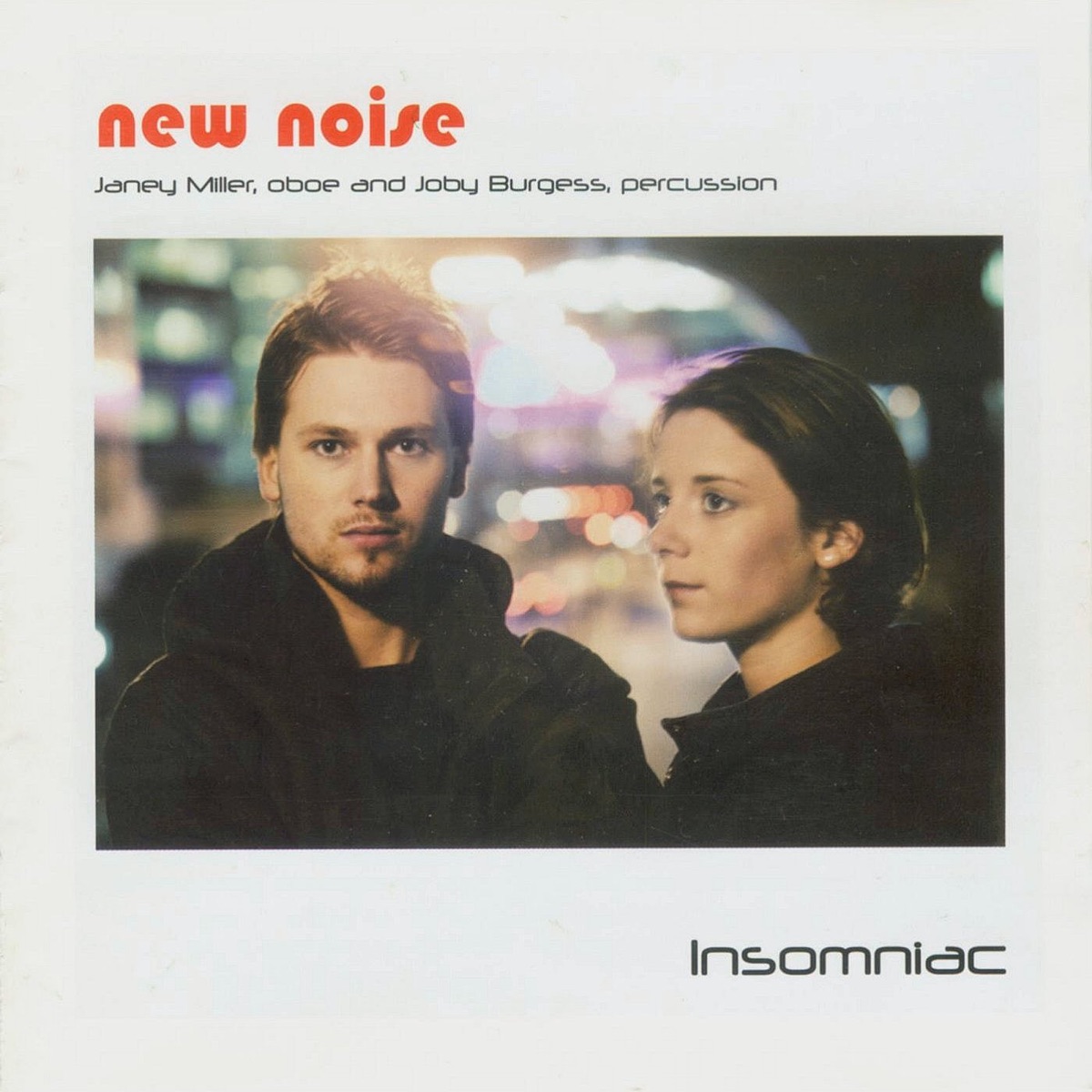 Insomniac - New Noise by Joby Burgess & Janey Miller album cover