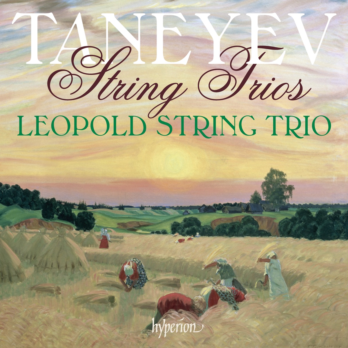 Taneyev: String Trios by Leopold String Trio album cover