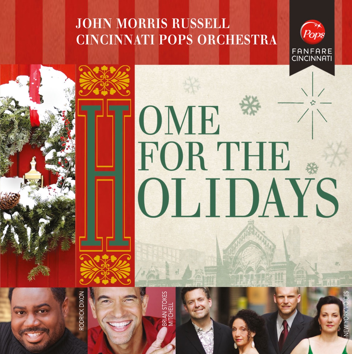 Home for the Holidays by John Morris Russell & Cincinnati Pops Orchestra album cover