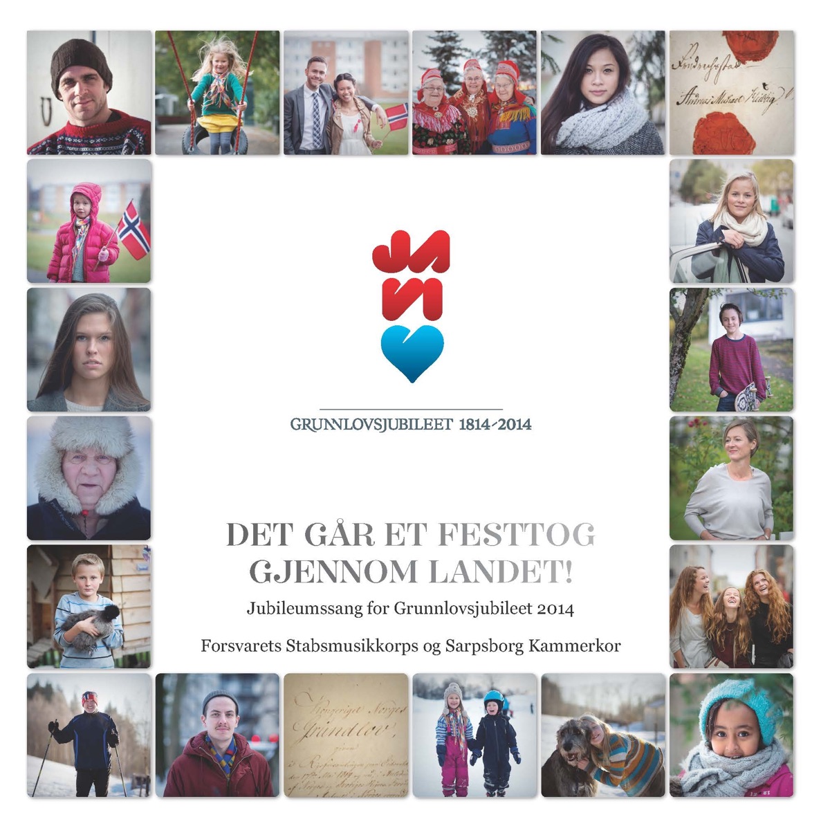 Det går et festtog gjennom landet (Singback) - Single by Forsvarets Stabsmusikkorps album cover