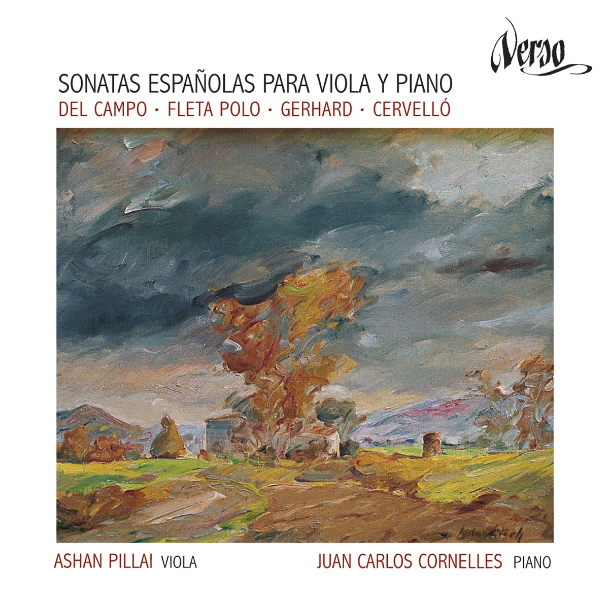 Sonatas Españolas para viola y piano: Del Campo, Fleta Polo, Gerhard & Cervelló by Juan Carlos Cornelles & Ashan Pillai album cover