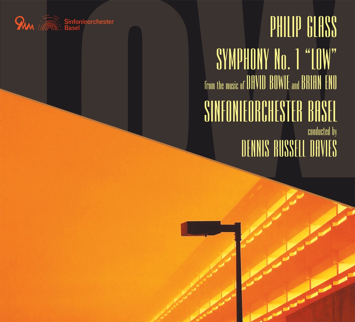 Philip Glass: Symphony No. 1 "Low" by Dennis Russell Davies & Sinfonieorchester Basel album cover