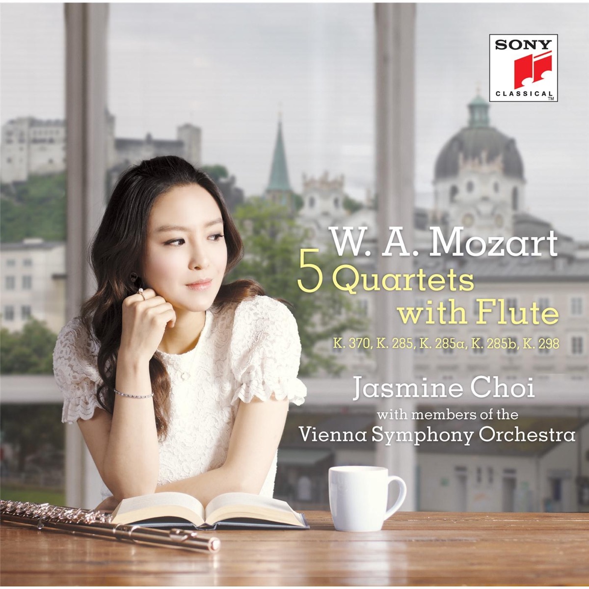 Mozart: 5 Quartets with Flute by Jasmine Choi, Florian Zwiauer, Vera Reigersberg & Attila Szekely album cover