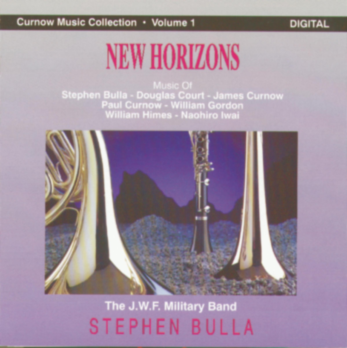 New Horizons by Stephen Bulla & The J.W.F. Military Band album cover