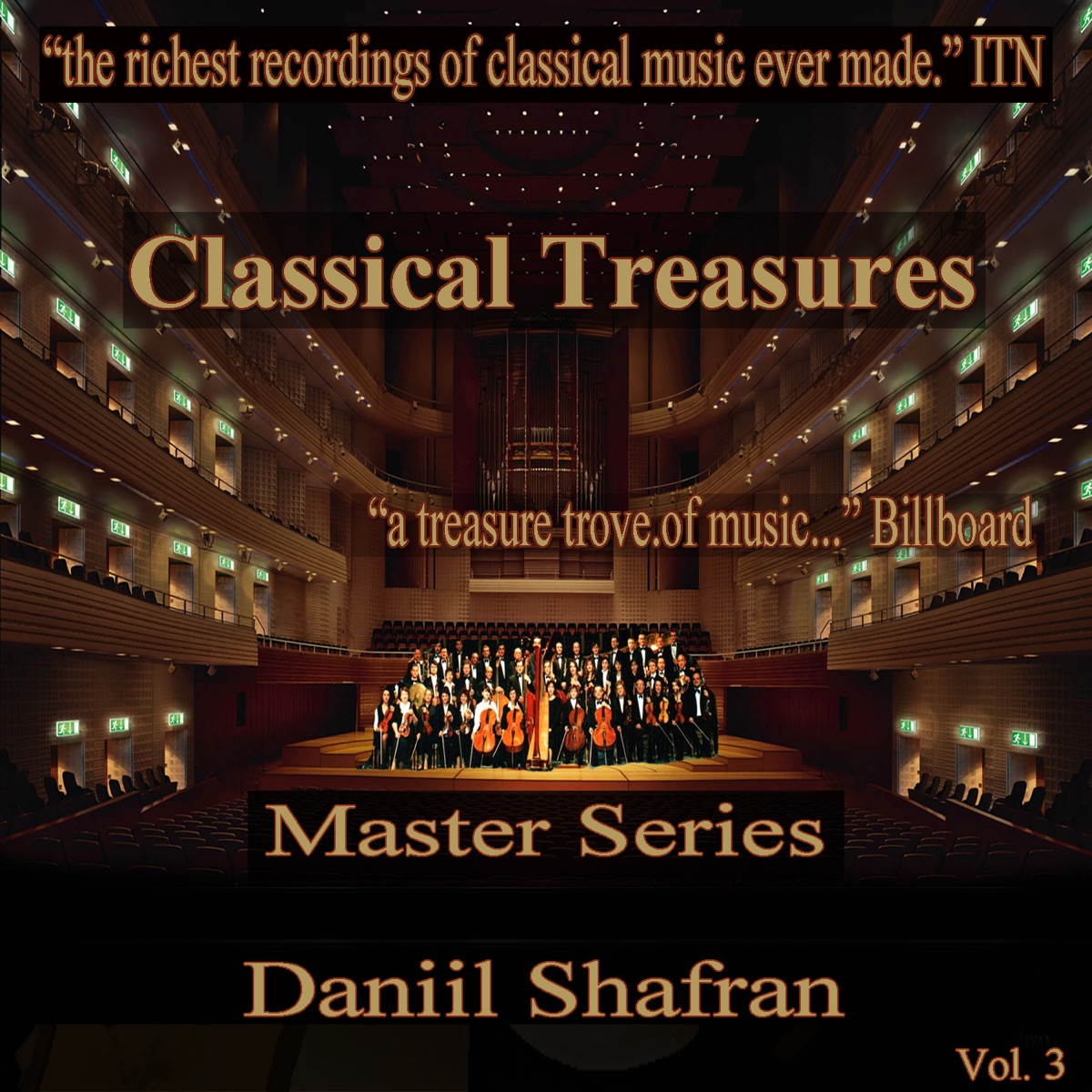 Classical Treasures Master Series - Daniil Shafran, Vol. 3 by Daniil Shafran, Anton Ginzburg & Nina Musinyan album cover
