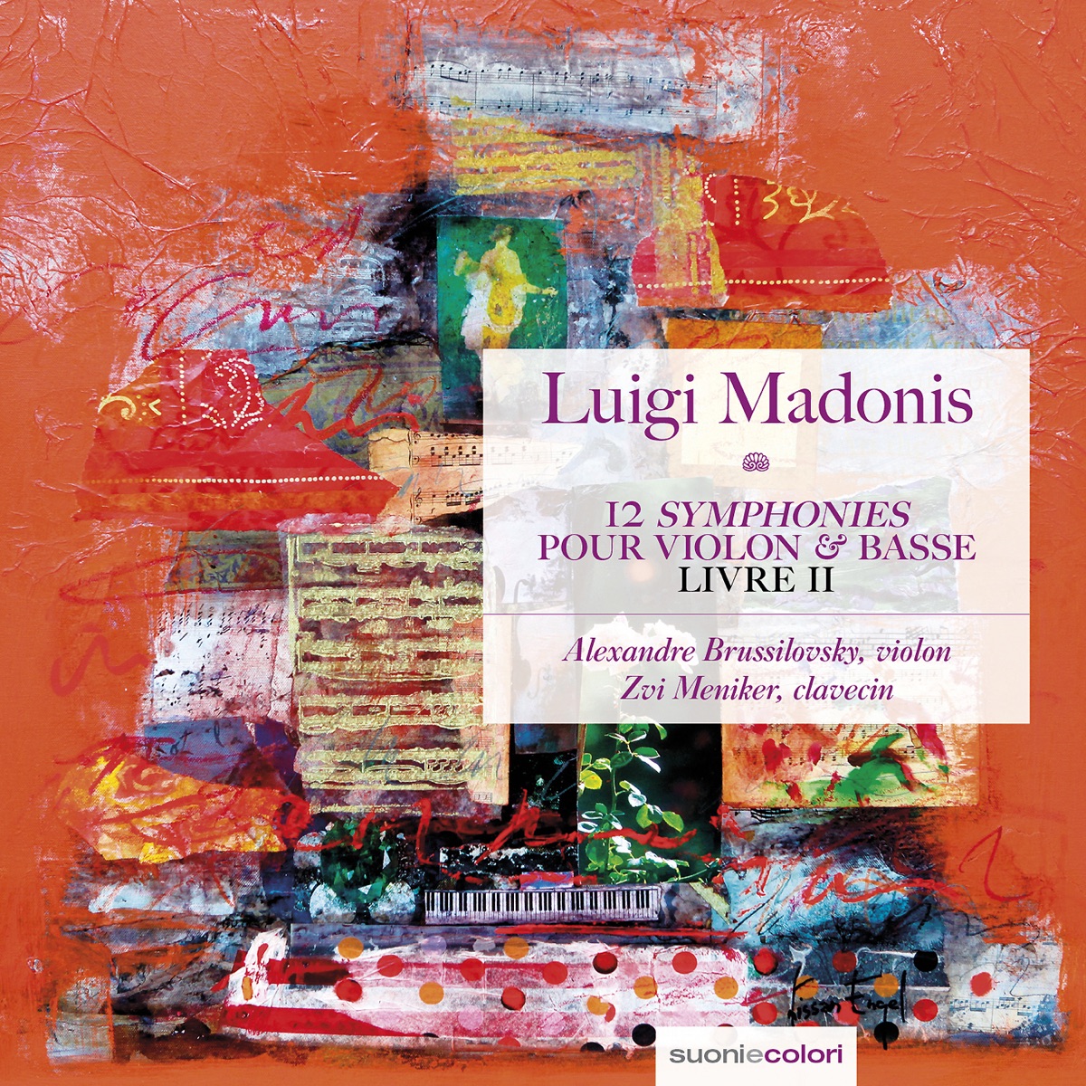 Madonis: 12 Symphonies pour violon et basse - livre II - Sonates 7-12 by Alexandre Brussilovsky & Zvi Meniker album cover