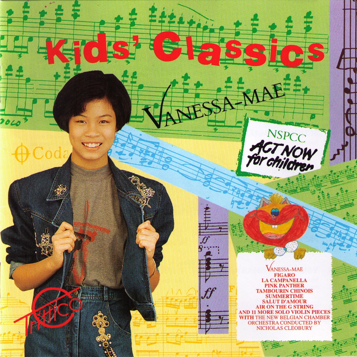 Tchaikovsky - Bach - Kreisler - Paganini: Kids' Classics by Vanessa-Mae, Nicholas Cleobury & New Belgian Chamber Orchestra album cover