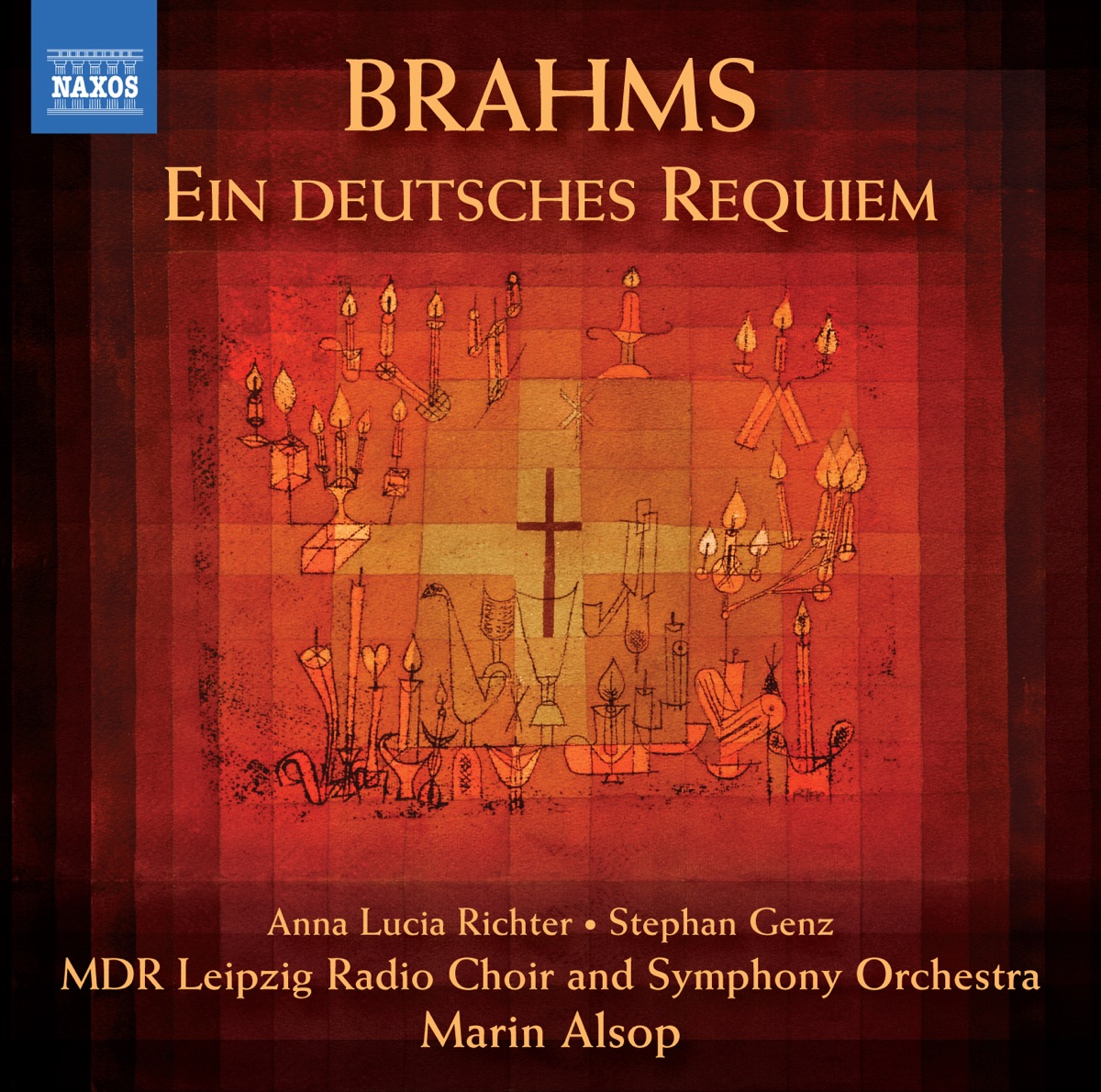 Brahms: Ein deutsches Requiem, Op. 45 (A German Requiem) by Leipzig MDR Symphony Orchestra, Marin Alsop & MDR Leipzig Radio Choir album cover