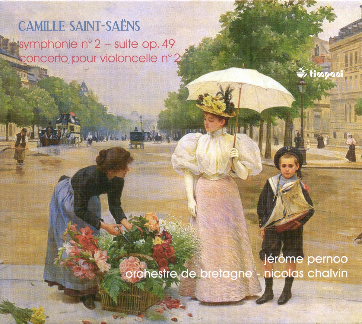 Saint-Saens, C.: Symphony No. 2 - Cello Concerto No. 2 - Suite, Op. 49 by Nicolas Chalvin, Bretagne Orchestra & Jerome Pernoo album cover