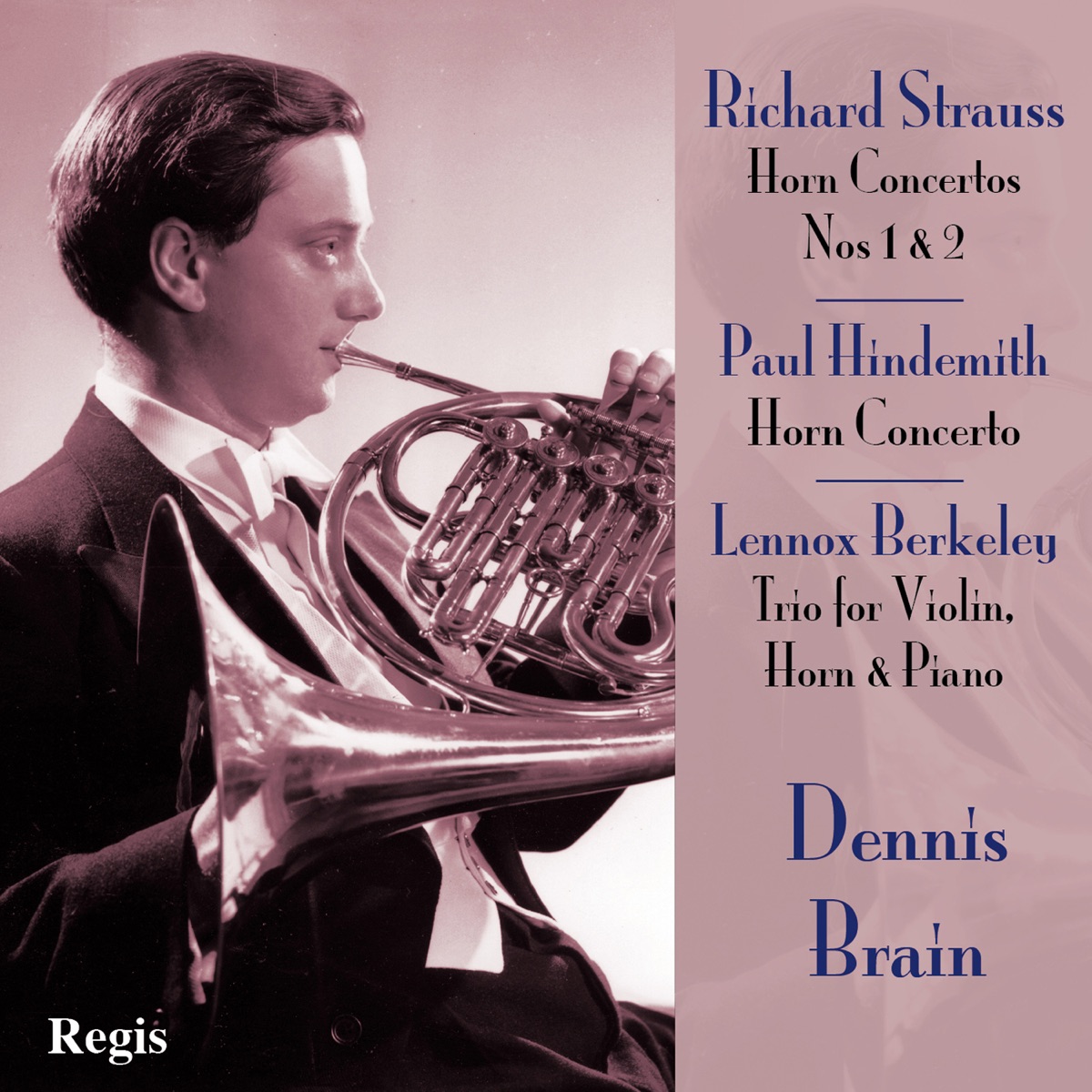 Strauss and Hindemith Horn Concertos by Dennis Brain album cover