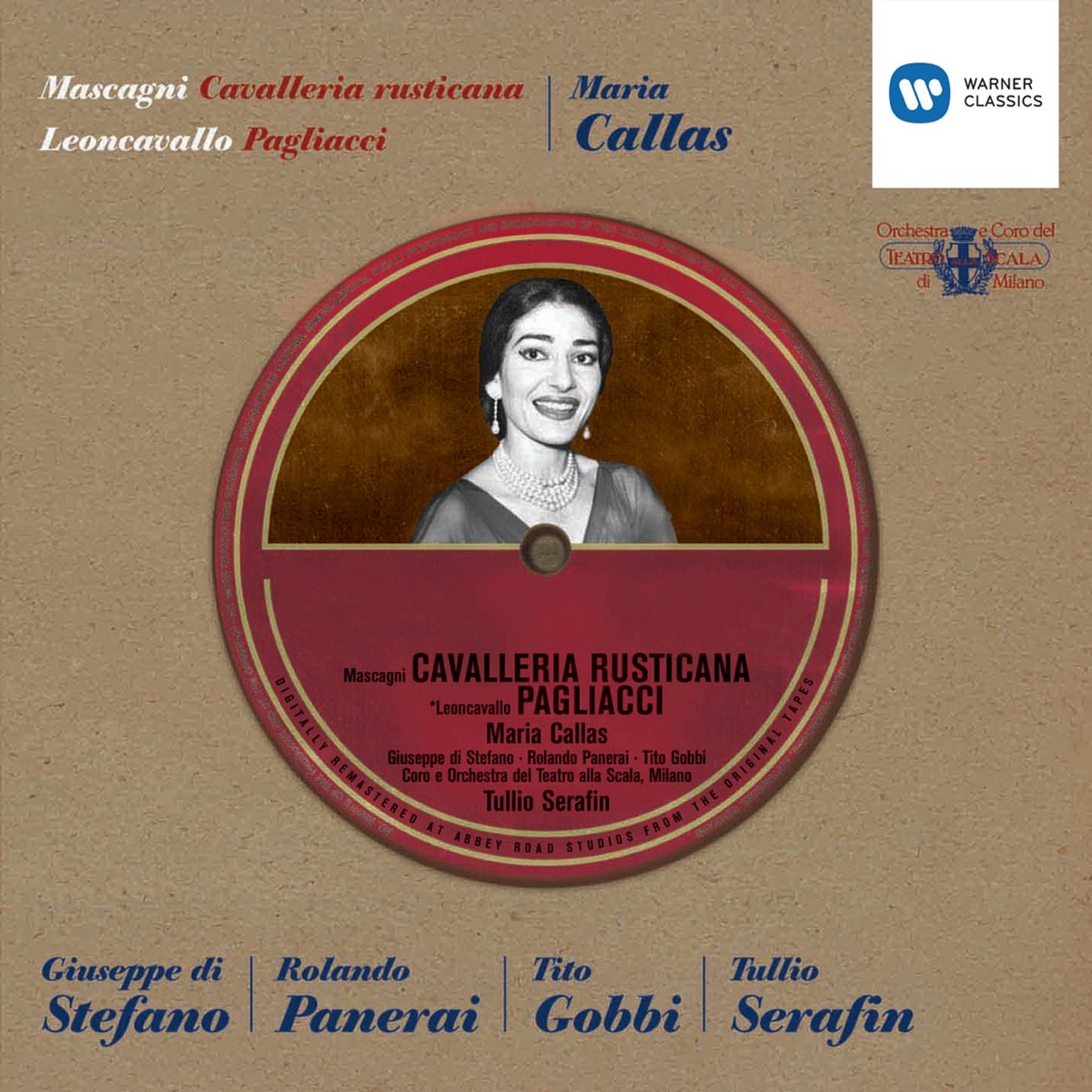 Mascagni: Cavalleria rusticana - Leoncavallo: Pagliacci by Maria Callas, Tullio Serafin & Giuseppe di Stefano album cover