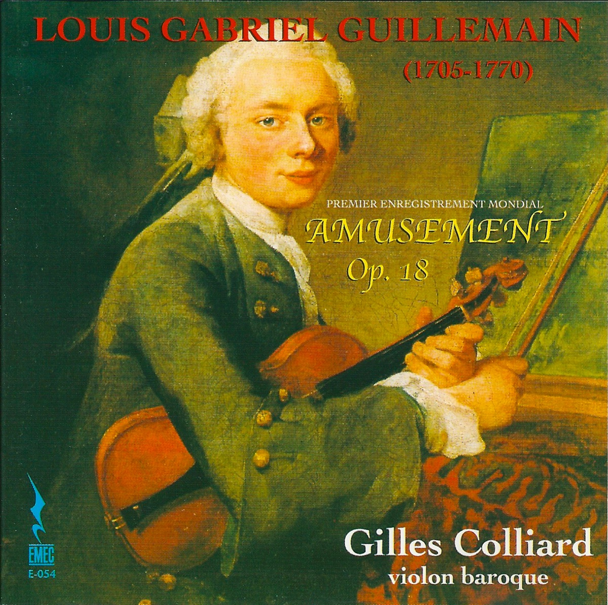 Guillemain: Amusement, Op. 18 by Gilles Colliard album cover