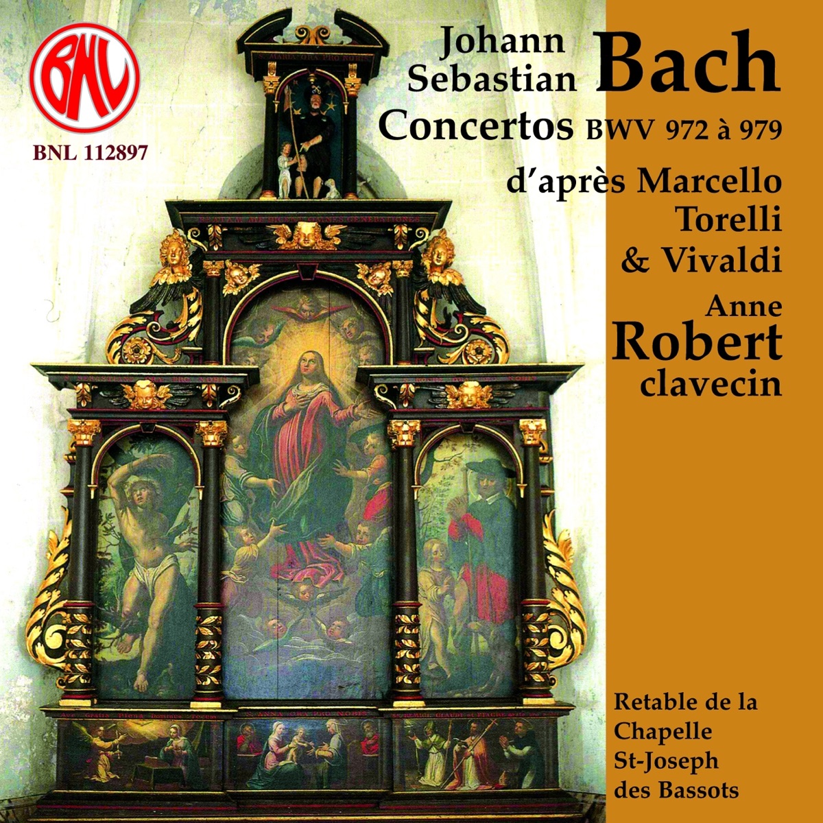 Bach: Concertos Marcello, Torelli & Vivaldi by Anne Robert album cover