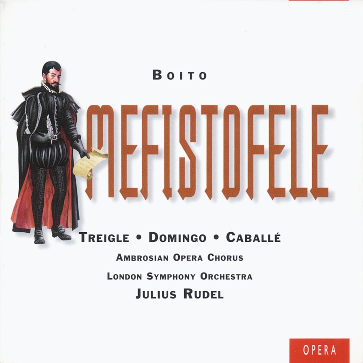Boito: Mefistofele by Norman Treigle, Julius Rudel, London Symphony Orchestra, Montserrat Caballé & Plácido Domingo album cover