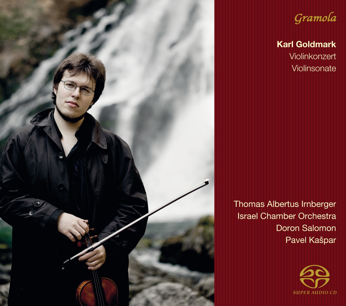 Goldmark: Violinkonzert - Violinsonate by Thomas Albertus Irnberger, Israel Chamber Orchestra, Doron Salomon & Pavel Kaspar album cover